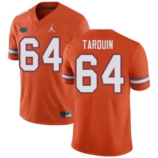 Men's Florida Gators #64 Michael Tarquin NCAA Jordan Brand Orange Authentic Stitched College Football Jersey WQH6862MT